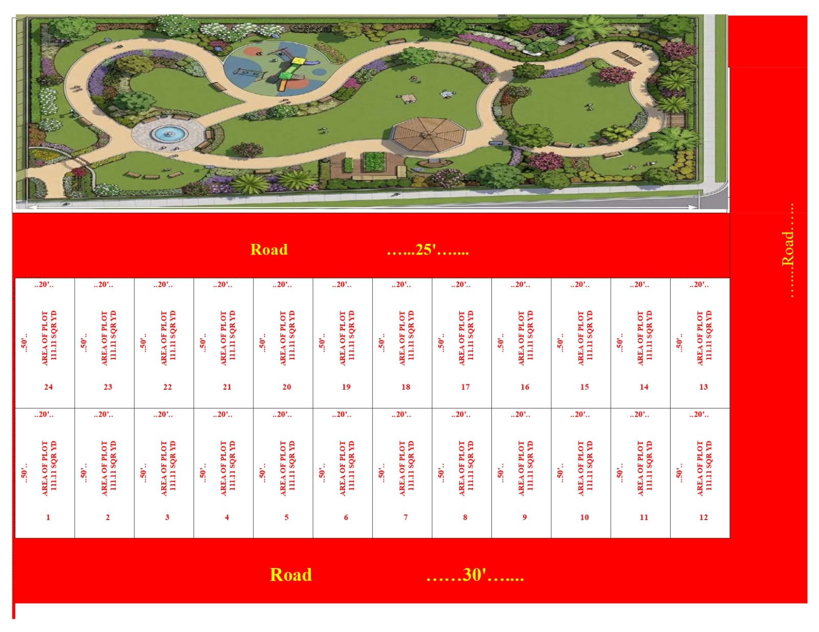 2200 Gaj Premium Plot Map - Brij Bhoomi Awasiya Yojna